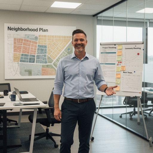 Zdjęcie lokalnej okolicy z parkami i szkołami, podkreślające atrakcje dla mieszkańców.